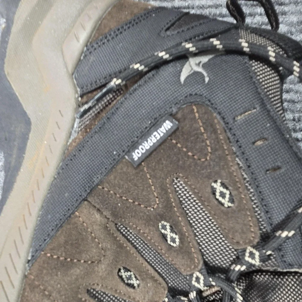 Eddie Bauer Maple Ridge Boots Mens Size 8 Brown Waterproof Hiking‎ Combat Trail